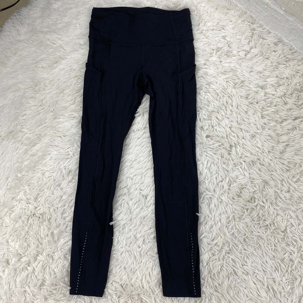Lululemon Fast & Free 7/8 Tight II *Nulux 25" Black
